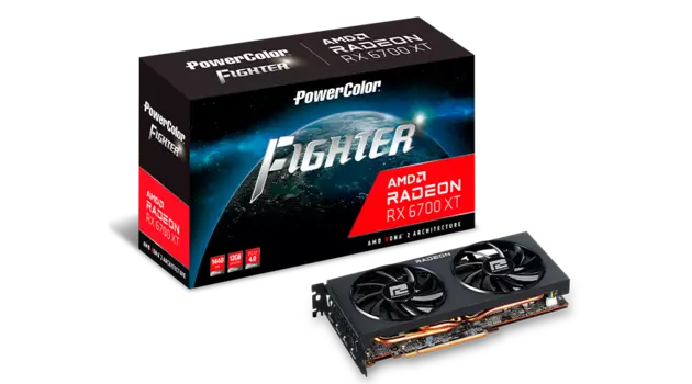 Видеокарта PowerColor AMD Radeon RX 6700 XT, 12Gb DDR6, 192 бит, PCI-E, HDMI, 3DP, Retail (AXRX 6700XT 12GBD6-3DH)