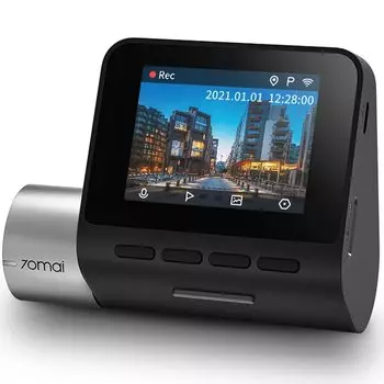 Видеорегистратор 70mai 140 DEGREE PRO+ A500S MDRRA500S, 2592x1944 30 к/с, 140°, G-сенсор, microSD (microSDHC), черный (1354535)