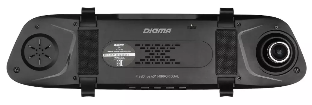 Видеорегистратор зеркало заднего вида Digma FreeDrive 404 MIRROR DUAL, 2 камеры, 1920x1080 30 к/с, 170°, 5" 1280x720, G-сенсор, microSD (microSDHC) (FREEDRIVE 404)