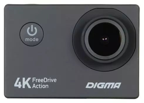 Видеорегистратор Digma FreeDrive Action 4K, 140°, microSD (microSDHC) (ACT 4K)