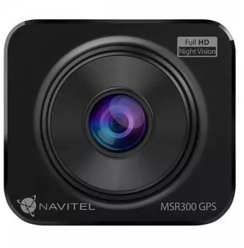 Видеорегистратор Navitel MSR300 GPS, 1920x1080 30 к/с, 140°, 2" 320x240, G-сенсор, microSD (microSDXC), черный (MSR300 GPS)