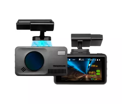 Видеорегистратор TrendVision DriveCam, 1920x1080 30 к/с, 140°, 3" 640x360, G-сенсор, WiFi, радар-детектор, microSD (microSDHC), черный (1680634)