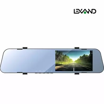 Видеорегистратор зеркало заднего вида LEXAND LR200, 2 камеры, 1920x1080 30 к/с, 150°, 4.5" 854x480, G-сенсор, microSD (microSDHC), черный (00-00005331)