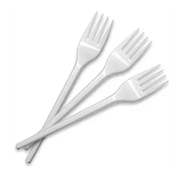 Вилка Эконом IP, пластик, 16.5см, 100шт., белый (1610656)