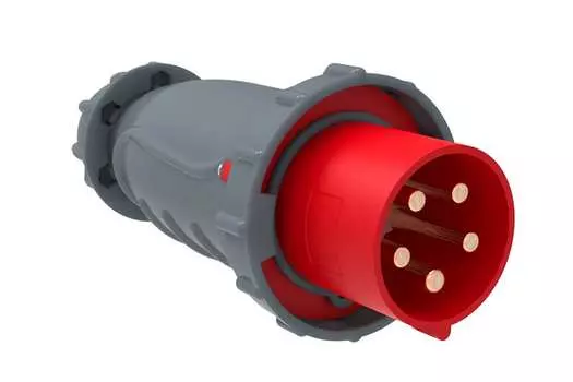 Вилка прямая IEK MAGNUM, переносная, 125А, -, IP67, красный (PSN02-125-5)