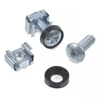 Винт Cabeus SH-J014 для 19" оборудования, с шайбой и гайкой M6, серебристый (SH-J014)