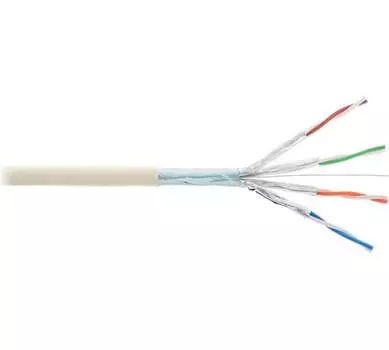 Витая пара FFTP кат.6, 4 пары, CU, 0.57 мм, 240м., внутренний, одножильный, PVC, бежевый, NIKOLAN _NKL 9340A-IY_240 (_NKL 9340A-IY_240)