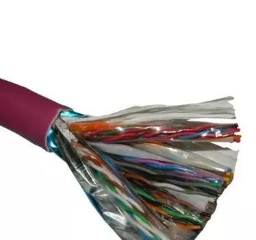 Витая пара FTP кат.5e, 25 пар, CU, 0.5мм, 305м., внутренний, одножильный, LSZH, фиолетовый, NETKO (NETKO MPC-6163.05e.9B)