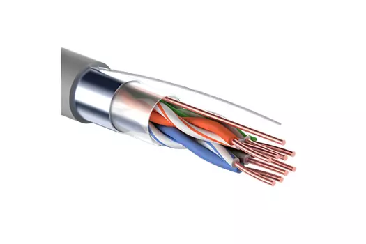 Витая пара FTP кат.5e, 4 пары, CU, 100м., внутренний, одножильный, черный, Proconnect (01-0152-100)