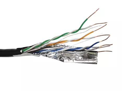 Витая пара FTP кат.5e, 4 пары, CU, 305м., внешний, одножильный, PE, черный, NETKO Optima Silver N.FTP-69884.05E.1H (69884)