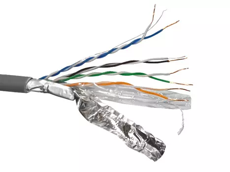 Витая пара FTP кат.5e, 4 пары, CU, 305м., внутренний, одножильный, нг(А)-HF (LSZH), серый, NETKO Optima Silver N.FTP-69892.05E.2B (69892)