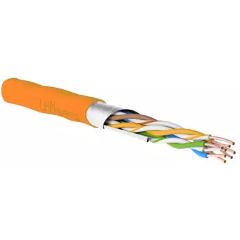 Витая пара FTP кат.5e, 4 пары, CU, 0.5 мм, 305м., внутренний, одножильный, нг(А)-HF (LSZH), оранжевый, LANsens 2-04-5-3047 (2-04-5-3047)