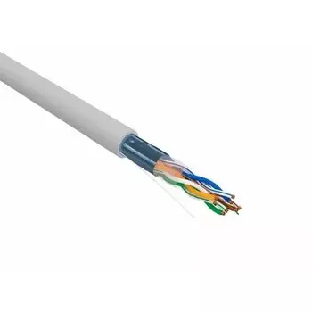 Витая пара FTP кат.5e, 4 пары, CU, 0.5 мм, 305м., внутренний, одножильный, PVC, серый, REXANT (01-0143-R)