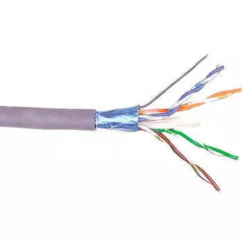 Витая пара FTP кат.6, 4 пары, CU, 305м., внутренний, одножильный, LSZH, фиолетовый, NETKO (FTP-5526.06.9B)