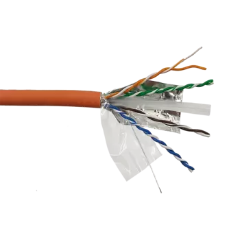 Витая пара FTP кат.6a, 4 пары, CU, 305м., внутренний, одножильный, LSZH, оранжевый, Lanmaster (LAN-6AFTP-LSZH-OR)