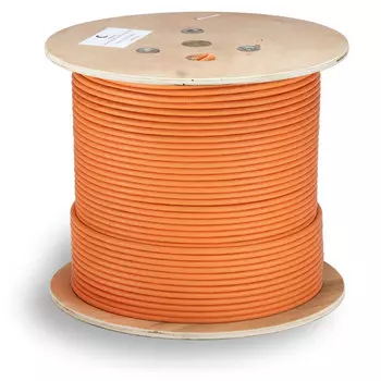 Витая пара SFTP кат.6, 4 пары, CU, 305м., внутренний, одножильный, LSZH, оранжевый, Cabeus (SFTP-4P-Cat.6-SOLID-LSZH)