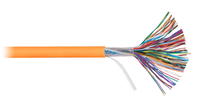Витая пара UTP кат.3, 50 пар, CU, 0.405мм, 305м., внутренний/внешний, одножильный, LSZH, оранжевый, NIKOLAN (NKL 6120C-OR)