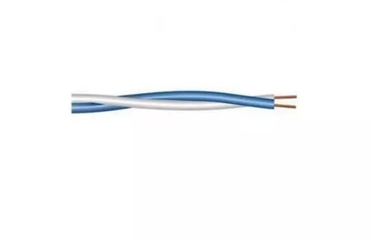 Витая пара UTP кат.5, 1 пара, CU, 500м., внутренний, многожильный, белый/синий, кроссировочный, TWT (TWT-CRS1PAIR-BL)