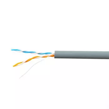 Витая пара UTP кат.5e, 2 пары, CU, 100м., внутренний, одножильный, серый, SkyNet (CSL-UTP-2-CU/100)