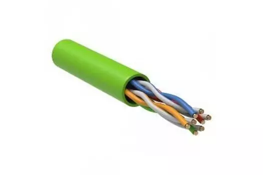 Витая пара UTP кат.5e, 4 пары, CU, 0.46 мм, 305м., внутренний, одножильный, LSZH, зеленый, Neomax (NM711021)