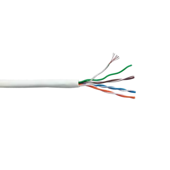 Витая пара UTP кат.5e, 4 пары, CU, 305м., внутренний, многожильный, LSZH, белый, Lanmaster (LAN-5EUTP-PT-LSZH-WH)