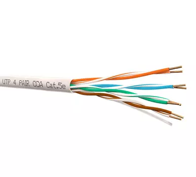Витая пара UTP кат.5e, 4 пары, CCA, 305м., внутренний, одножильный, PVC, серый, NETKO (N.UTP-68259.25.0B)