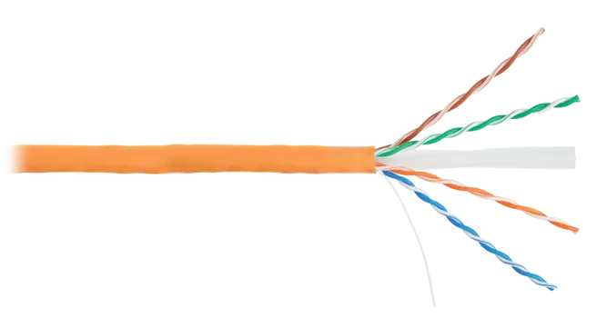 Витая пара UTP кат.6, 4 пары, CU, 0.53 мм, 305м., внутренний, одножильный, LSZH, оранжевый, NIKOMAX (NMC 2140C-OR)