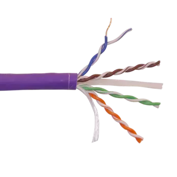 Витая пара UTP кат.6, 4 пары, CU, 305м., внутренний, одножильный, нг(А)-HF (LSZH), фиолетовый, Lanmaster LAN-6EUTP-HFLT-VI (LAN-6EUTP-HFLT-VI)