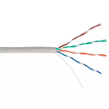 Витая пара UTP кат.6, 4 пары, CU, 0.57 мм, 305м., внешний, одножильный, серый, NETKO (UTP-5286.06.1H)