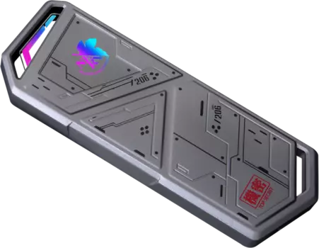 Внешний бокс ASUS ROG Strix Arion EVA Edition, 1xM.2 USB Type-C, серебристый (ESD-S1C/SIL/G/AS EVA)