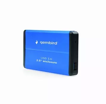 Внешний бокс Gembird EE2-U3S-2-B, 1x2.5" USB 3.0, синий (EE2-U3S-2-B)