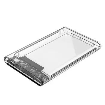 Внешний бокс Orico 2139C3-CR, 1x 2.5" USB Type-C/SATA, прозрачный Тип дисков HDD/SSD (2139C3-CR)