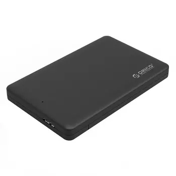 Внешний бокс Orico 2577U3-BK, 1x 2.5" USB 3.0 Micro-B/SATA, черный Тип дисков толщиной до 9.5мм HDD/SSD (2577U3-BK)