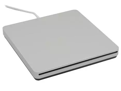 Внешний привод DVD-RW Apple, USB 2.0, серебристый, Retail (MD564ZM/A)