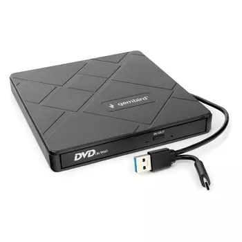 Внешний привод DVD-RW Gembird DVD-USB-04, USB 3.0, черный