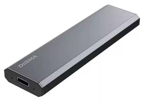 Внешний SSD Digma MEGA X 2Tb, 1.8", USB 3.2 Gen 2 Type-C, серый (DGSM8002T1MGG)