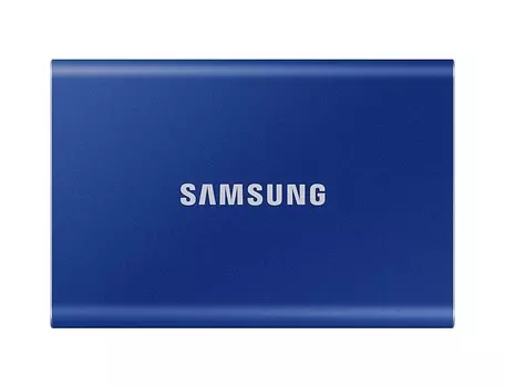 Внешний SSD Samsung T7 500Gb, 1.8", USB 3.2/Type-C, синий (MU-PC500H/WW)