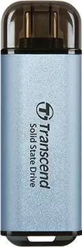 Внешний SSD Transcend ESD300 512Gb, M.2, USB 3.2 Gen 2 Type-C, голубой (TS512GESD300C)