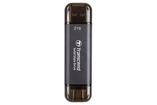 Внешний SSD Transcend ESD310 2Tb, USB 3.2 Gen 2/ Type-C, черный (TS2TESD310C)