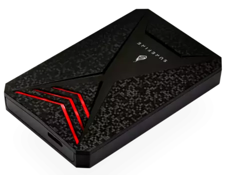 Внешний SSD VERBATIM 512Gb SureFire Gaming Bunker, 2.5", USB 3.2 GEN 1, черный (53683)