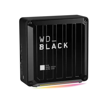 Внешний SSD Western Digital D50 Game Dock WDBA3U0010BBK-EESN 1Tb, 1.8", USB 3.1 Type-C, черный (WDBA3U0010BBK-EESN)