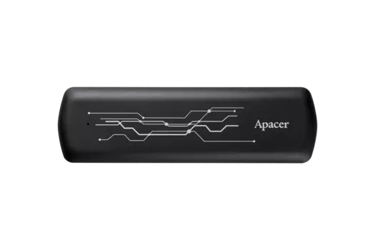 Внешний твердотельный накопитель (SSD) Apacer 512Gb AS722, USB 3.2/Type-C, черный (AP512GAS722B-1)
