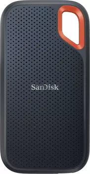 Внешний твердотельный накопитель (SSD) SanDisk 1Tb Extreme Portable SSD V2, USB 3.2/Type-C, черный/красный (SDSSDE61-1T00-G25)