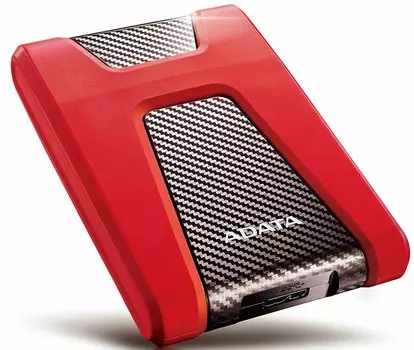 Внешний жесткий диск (HDD) ADATA 1Tb HD650, 2.5", USB 3.0, красный (AHD650-1TU31-CRD)