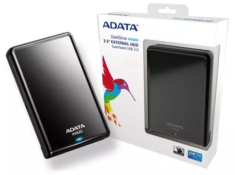Внешний жесткий диск (HDD) ADATA 4Tb HV620, 2.5", USB 3.0, черный (AHV620S-4TU31-CBK)