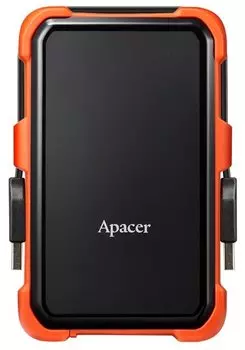 Внешний жесткий диск (HDD) APACER 2Tb AC630, 2.5", USB 3.1, черный/оранжевый (AP2TBAC630T-1)