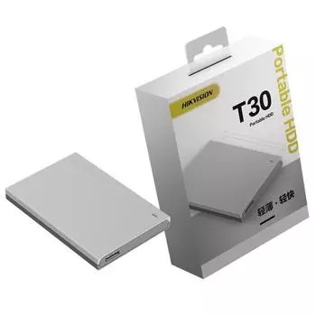 Внешний жесткий диск (HDD) Hikvision 1Tb T30, 2.5", USB 3.0, серый (HS-EHDD-T30/HS-EHDD-T30(STD)/1T/GREY/OD)