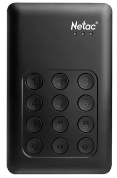 Внешний жесткий диск (HDD) Netac 1Tb K390, 2.5", USB 3.0, черный (NT05K390K-001T-30BK)