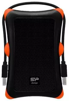 Внешний жесткий диск (HDD) Silicon Power 1Tb Armor A30, черный (SP010TBPHDA30S3K)
