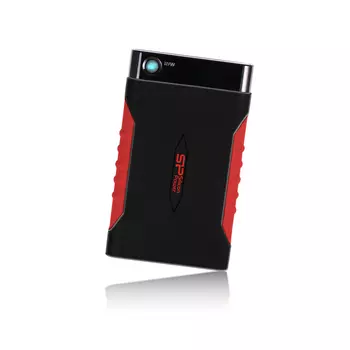 Внешний жесткий диск (HDD) Silicon Power 1Tb Armor A15, черный/красный (SP010TBPHDA15S3L)